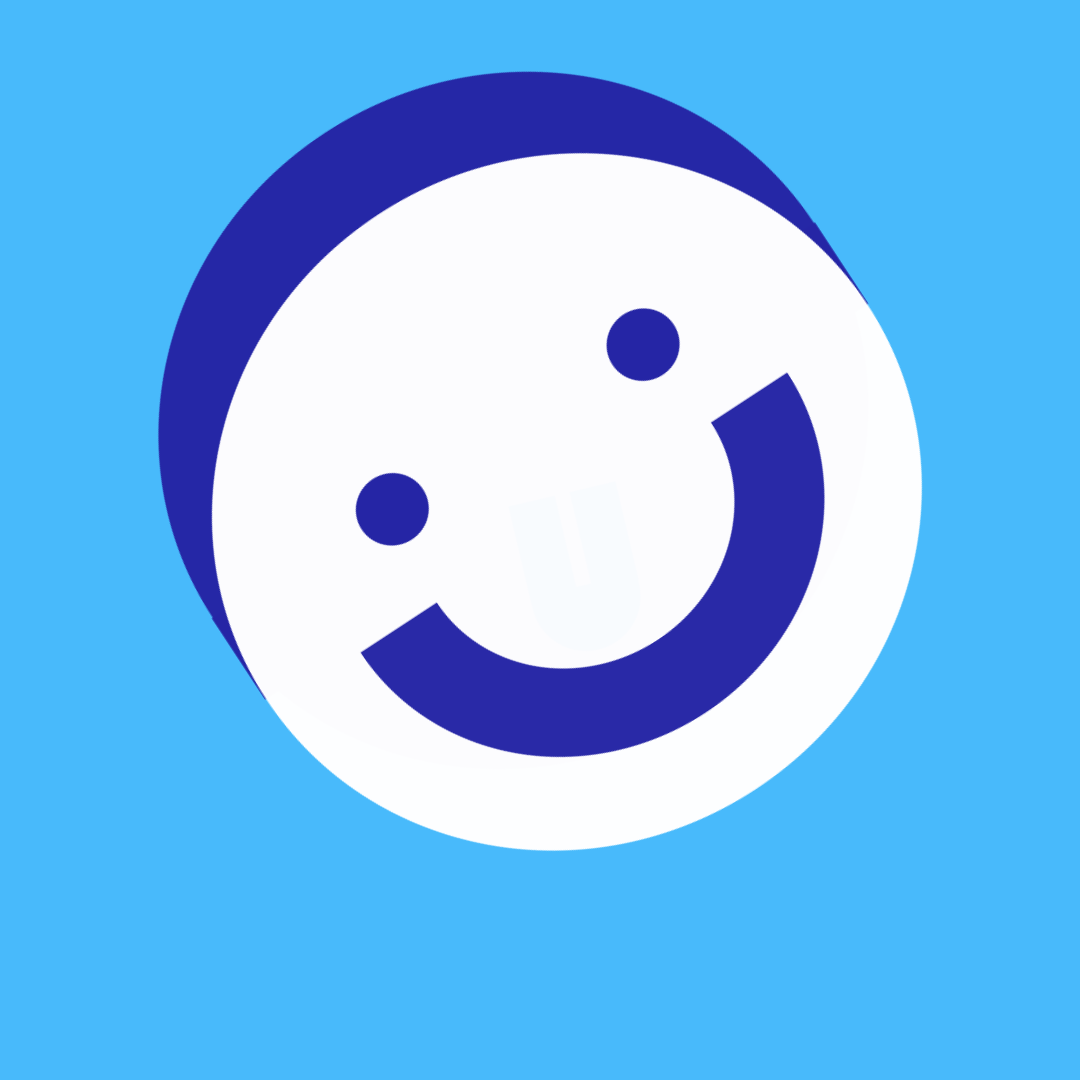 Illustration d'un emoji sur fond bleu clair