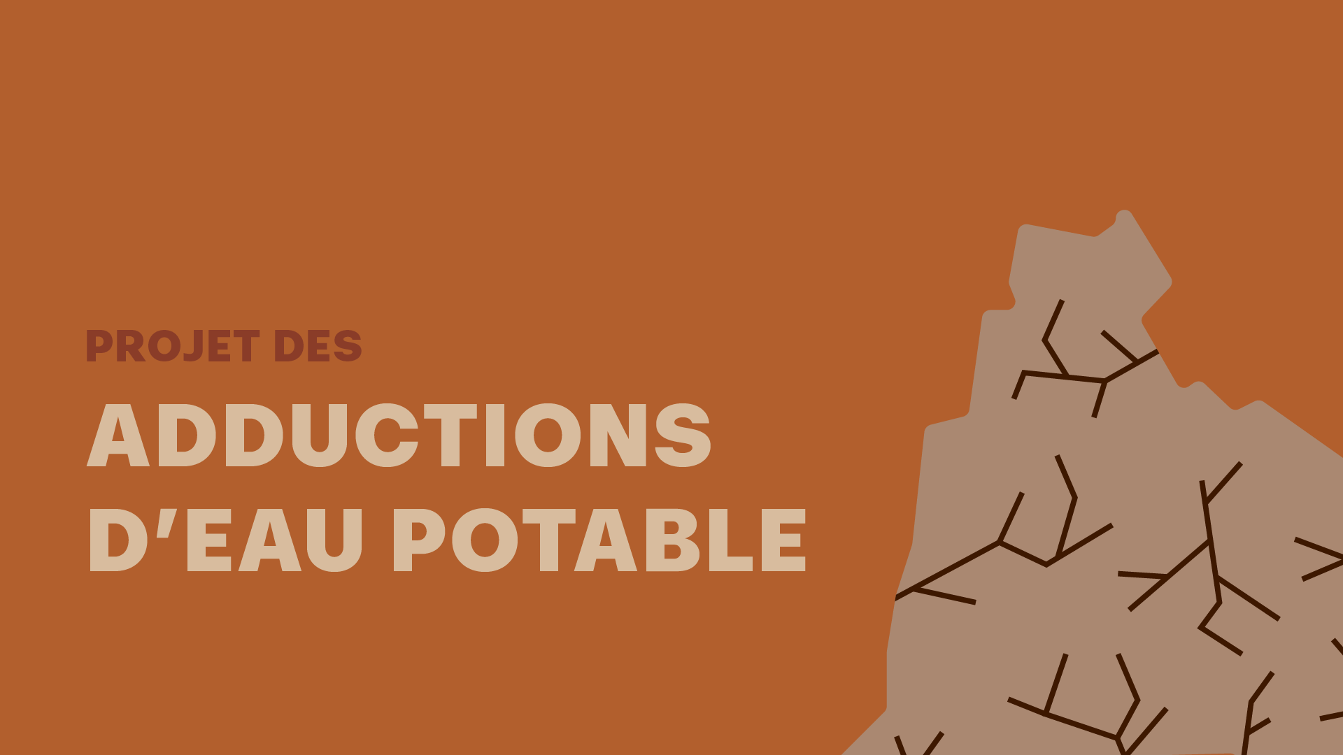 Illustration de titre où n peut lire "Adductions d'eau potable"